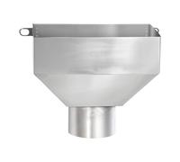B Baosity Adaptateur de Descente de Gouttière Connecteur de Toit Collecteur D'Eau de Pluie Raccord D'Évacuation En Acier Inoxydable pour Un Drainage Efficace Ad, pour Tube de 114 Mm
