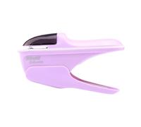 B Baosity Agrafeuse Sans Agrafeuse Manuelle Reliure Papier Outil à Main Poignée Confortable Matériau Pp Adaptée Au Bureau École Maison Magasin Cuisine, Violet