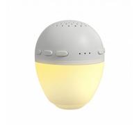 B Baosity Appareil d'Aide au Sommeil Générateur de Sons Lampe de Table Enceinte Bluetooth Veilleuse Douce Réduction Du Bruit Fond Éclairage par Perforations