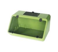 B Baosity Aquarium pour, Terrarium, Habitat pour Reptiles, Mangeoire avec Couvercle en Acrylique Transparent et Filet pour Le Soin des Animaux de Compag, Vert