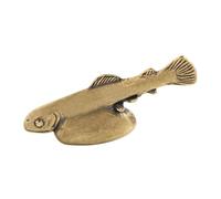 B Baosity Artisanat de Poisson En Laiton, Design, Cadeau Créatif, Décoration Intérieure de Voiture,