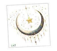 B Baosity Autocollant Mural Créatif Lune étoiles, Autocollant DIY pour Chambre D'enfant et Cuisine