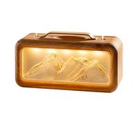 B Baosity avec Veilleuse, 2 Modes de Pulvérisation, D'air Silencieux et Diffuseur D'arômes pour Salon, Hôtel, Bureau, Cham, Grain de Bois Clair