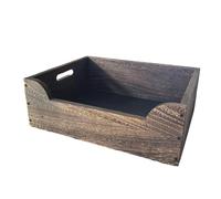 B Baosity Bac à Litière Ouvert pour Chaton, Pot de Chambre/dortoir, en Bois Robuste, Anti-éclaboussures, avec Poignées. Bac Semi-fermé pour Chambre/dortoir.