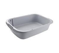B Baosity Bac à Litière pour Animaux de Compagnie, Toilettes, Bac à Sable, Bac à Litière Ouvert pour Chats, Bords Hauts pour Chatons et Lapins D'intérieur, Gris 36x30x10cm