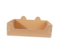 B Baosity Bac à Litière pour Chaton, Toilettes de, Bac de Litière étanche, Accessoires, Adorable Pot, Bac à Litière pour Chats D'intérieur, Lapin, Brun