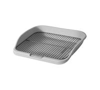 B Baosity Bac à Litière pour Chiots, Tapis d'apprentissage, Support pour Pipi, Idéal pour Les Petits et Moyens Chiens, en Extérieur Ou dans Un J, Gris