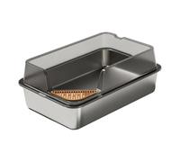 B Baosity Bac à Litière pour en Acier, Plateau Métallique avec Bords, Design Amovible avec Fond Antiadhésif, Facile à Nettoyer, Convient pour, L