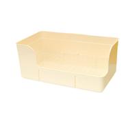B Baosity Bac à Litière pour Lapins, Bac à d'angle, Toilettes pour Chats et Petits Animaux, Accessoires pour Cages de Lapins et Rats, Beige