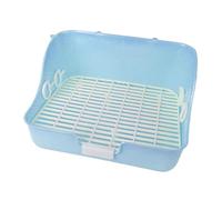 B Baosity Bac à Litière pour Lapins, Toilettes pour Cage, Pipi D'intérieur, Litière pour Petits Animaux (, Hamsters, Hérissons, écureuils), Bleu