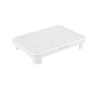 B Baosity Bac à Litière pour, Marchepied, Portable, Haut de Gamme, Anti-Rampe, Réutilisable, Antidérapant, Accessoires pour Animaux, Piège, Blanc