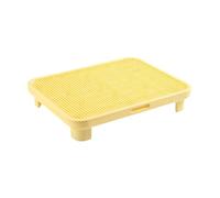 B Baosity Bac à Litière pour, Marchepied, Portable, Haut de Gamme, Anti-Rampe, Réutilisable, Antidérapant, Accessoires pour Animaux, Piège, Jaune