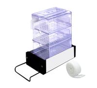 B Baosity Bac de Trop-Plein pour Aquarium, Boîte de Filtration Multicouche Silencieuse à Montage Supérieur, Accessoire pour Aquarium, Bac de Récupération, 3 Boîtes