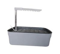 B Baosity Baignoire électrique pour Oiseaux, Bain Automatique pour Oiseaux de Compagnie avec Câble USB, Boîte de Bain Automatique pour Perruches Calopsit, Gris