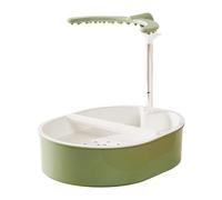 B Baosity Baignoire pour Perroquets Réglable, Haut de Gamme et Pratique, avec Automatique pour Oiseaux, Inséparables, Aras et Cacatoès, Style A Green Shower