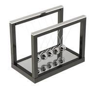 B Baosity Balancier Pendule de Newton Décoration Créative Billard Newton Artisanat en Métal - Noir-S