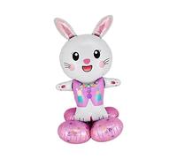B Baosity Ballon Animal Bunny En Aluminium Ballon Gonflable pour Arrière-plan Ballon Décoratif Réutilisable Accessoire de Fête Adapté Aux Célébrations