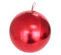 B Baosity Ballon Gonflable Noël Grand Ballon Décoration Jardin Ballon de Fête PVC Solide Adapté pour Enfants Adultes Porche Entrée, Rouge