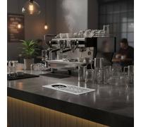 B Baosity Bar Washer Rince-verres Acier Inoxydable 304 Lave-verres de Comptoir Nettoyeur de Verres à Jet Rotatif 360° Goulotte de Drainage et Plateau Amovible, M, Rondelle Fc-117 Cup