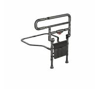 B Baosity Barrière de Lit Pliable Rampe d'Appui Poignée de de Levage Sécurité Renforcée en Acier Carbone avec Prise en Mousse Réglable et Relevable Adaptée aux, Gris, Pliable, avec Lumière