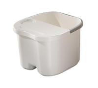 B Baosity Bassin de Bain de Pieds Portable avec Picots de Massage et Poignée Confortable, Fabriqué En Polypropylène Résistant à La Température, Petit avec Couvercle