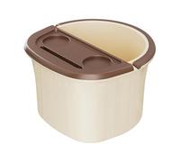 B Baosity Bassin de Bain de Pieds Seau de Trempage Spa Bain de Pieds Seau Multifonction avec Épaissie En Plastique Poignée Pratique Convient D, Beige