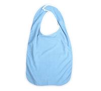 B Baosity Bavoir Adulte Bavoir Imperméable Lavable Protection Vêtements Polyester Fermeture Ajustable Fonction Convient Seniors Hommes Femmes Repas Social Domic, Bleu clair