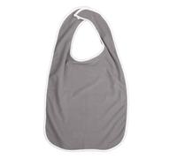 B Baosity Bavoir Adulte Bavoir Imperméable Lavable Protection Vêtements Polyester Fermeture Ajustable Fonction Convient Seniors Hommes Femmes Repas Social Domic, gris