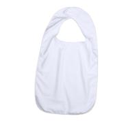 B Baosity Bavoir Adulte Bavoir Imperméable Lavable Protection Vêtements Polyester Fermeture Ajustable Fonction Convient Seniors Hommes Femmes Repas Social Domic, Blanc
