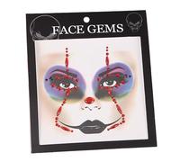 B Baosity Bijoux de Visage D'Halloween, Bijoux de Festival, Autocollants Faciaux Polyvalents En Acrylique, Kit de Maquillage pour Cartes, Sourcils, Cheveux, Style B