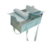 B Baosity Boîte Cadeau avec Couvercle Transparent Nœud Présent Coffret Emballage Polyvalent En Papier Ondulé Mousse et PP Adaptée pour Anniversaire Mariage, Bleu Clair