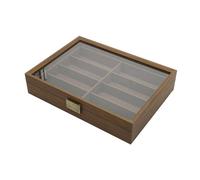 B Baosity Boîte de Rangement en Bois pour Lunettes de Soleil, 8 Compartiments, Tiroir de Présentation, Décoration pour Salon