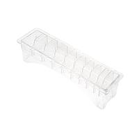 B Baosity Boîte de Rangement Universelle pour Peignes, Transparente, à 10 Compartiments, Rectangulaire, pour Outils de Coiffure, Organisateur de Peignes.