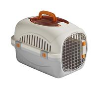 B Baosity Boîte de Transport Portable pour Chiens et Chats, Cage de Transport Rigide pour Animaux de Compagnie Idéale pour La Randonnée et La Marche, Gris