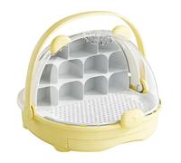 B Baosity Boîte D'élevage à Soie, Conteneur D'élevage, Boîte D'observation des vers à Soie avec Caméra Transparente Indépendante et Matériau, Jaune