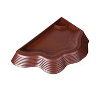 B Baosity Bol d'eau avec Rampe pour Reptiles, Bassin de Baignade, Ornement D'aquarium pour Serpent, Dragon, Brun