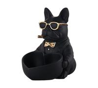 B Baosity Bol Décoratif En Forme de avec Porte-clés, 16 X 21 X 21 Cm, Multifonctionnel, Idéal pour Le Salon Ou Comme Rangement pour Objets Artisanaux, Noir