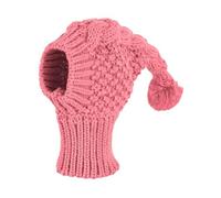 B Baosity Bonnet d'hiver Chaud pour Animaux de Compagnie, Snood Crocheté Amusant, Bonnet Tricoté, Couvre-Chef Doux pour Chien, Bonnet pour Chiot, L