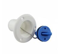 B Baosity Bouchon de Remplissage Véhicule Couvercle Réservoir Accessoire Entrée eau Fermeture Fiable Remplacement Rapide en Plastique Adapté à l'Utilisation Lors de Camping-car Bateau, Blanc