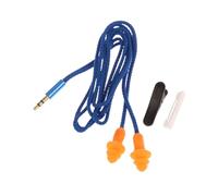 B Baosity Bouchons D'oreilles Antibruit, écouteurs Intra-auriculaires Souples et Réutilisables, Prise Audio 3,5 Mm, Matériau PP, Adaptés pour Dormir, étudie, Bleu 70cm