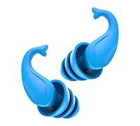 B Baosity Bouchons D'Oreilles Silicone Anti Bruit Étanches Réduction de Bruit Protection Auditive Réutilisables Souples Adaptés pour Sommeil Natation Voy, Bleu