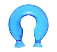 B Baosity Bouillotte à Eau Chaude pour Le Cou, avec Couvercle à Vis En PVC Portable, Pratique, 1400 Ml, pour Le Cou et Les épaules, Bleu