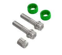 B Baosity Boulon de Sécurité Vis Antivol Amortisseur Fixation Verrouillage Antimanipulation Acier Inoxydable 304 Résistant aux Intempéries avec Douille, Vert