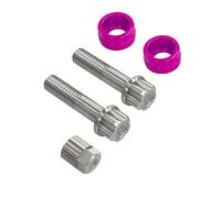 B Baosity Boulon de Sécurité Vis Antivol Amortisseur Fixation Verrouillage Antimanipulation Acier Inoxydable 304 Résistant aux Intempéries avec Douille, Rose