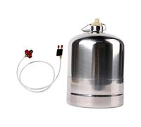 B Baosity Bouteille de Vide pour Réservoir de de Cuisine Portable en Acier Inoxydable avec Poignée Ergonomique, Idéale pour Les Barbecues E, 1.35L