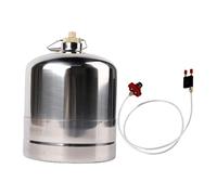 B Baosity Bouteille de Vide pour Réservoir de de Cuisine Portable en Acier Inoxydable avec Poignée Ergonomique, Idéale pour Les Barbecues E, 3L