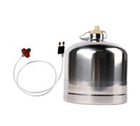 B Baosity Bouteille de Vide pour Réservoir de de Cuisine Portable en Acier Inoxydable avec Poignée Ergonomique, Idéale pour Les Barbecues E, 2.2 L