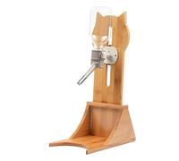 B Baosity Bouteille d'eau pour Animaux avec Support, Abreuvoir Suspendu à Hauteur Réglable, Distributeur d'eau sur Pied pour Chiens et Chats, Bouteille Grise