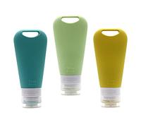 B Baosity Bouteilles de En Silicone Set Bouteilles de Shampoing Compressibles 90 Ml Bouteilles Cosmétiques à Presser pour La Salle de Sport, Le Camping E, 3 pièces