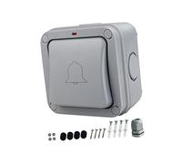 B Baosity Bouton D'alimentation Carré étanche IP66 pour de Garage et Portails Extérieurs, BE32M